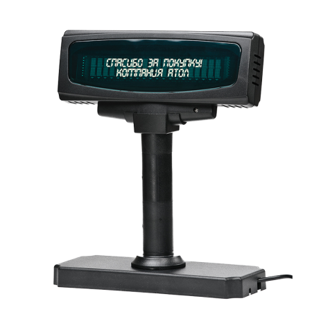 Дисплей покупателя АТОЛ PD-2100C, RS, черный, зеленый светофильтр